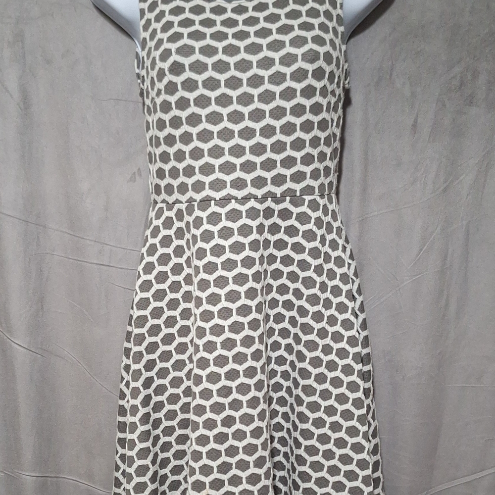 Pixley Monochrome Honeycomb Mini Dress